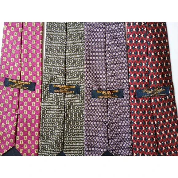 Brooks Brothers Makers Mens Ties Lot of 11 Silk - Picture 4 of 5